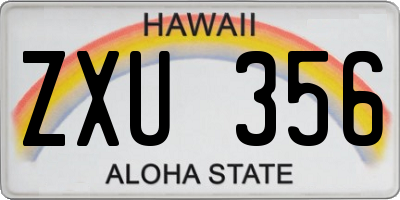 HI license plate ZXU356
