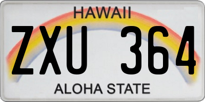 HI license plate ZXU364