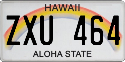 HI license plate ZXU464