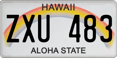 HI license plate ZXU483