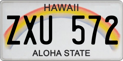 HI license plate ZXU572