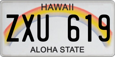 HI license plate ZXU619