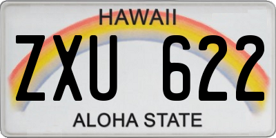 HI license plate ZXU622