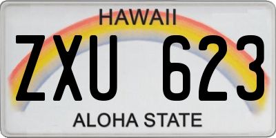 HI license plate ZXU623
