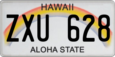 HI license plate ZXU628