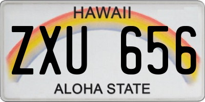 HI license plate ZXU656