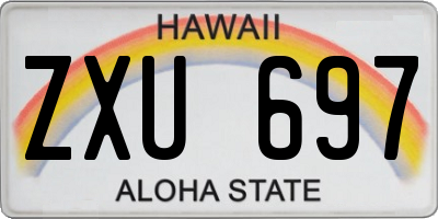 HI license plate ZXU697