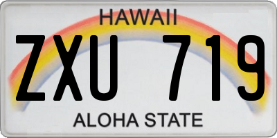 HI license plate ZXU719