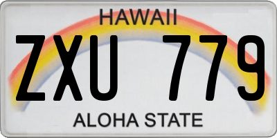 HI license plate ZXU779