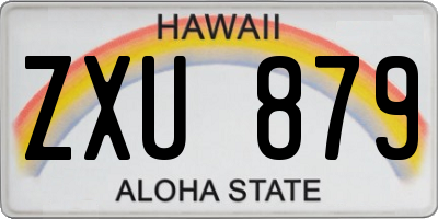 HI license plate ZXU879