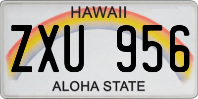 HI license plate ZXU956