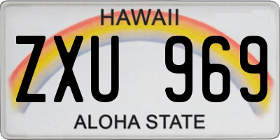 HI license plate ZXU969