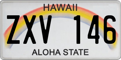 HI license plate ZXV146