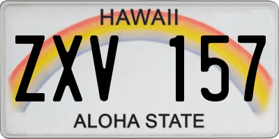 HI license plate ZXV157