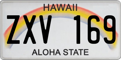 HI license plate ZXV169