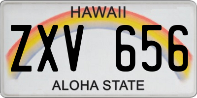 HI license plate ZXV656