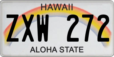 HI license plate ZXW272