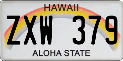 HI license plate ZXW379