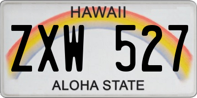 HI license plate ZXW527
