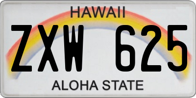 HI license plate ZXW625