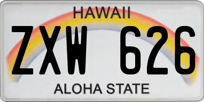 HI license plate ZXW626
