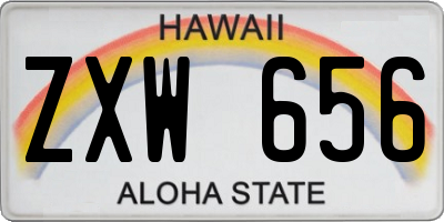 HI license plate ZXW656