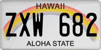 HI license plate ZXW682