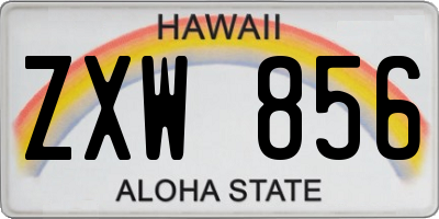 HI license plate ZXW856