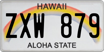 HI license plate ZXW879