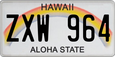 HI license plate ZXW964