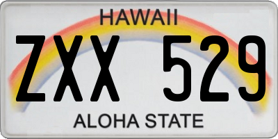 HI license plate ZXX529