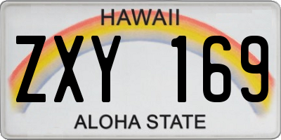 HI license plate ZXY169