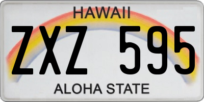 HI license plate ZXZ595