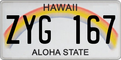 HI license plate ZYG167