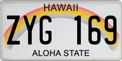 HI license plate ZYG169