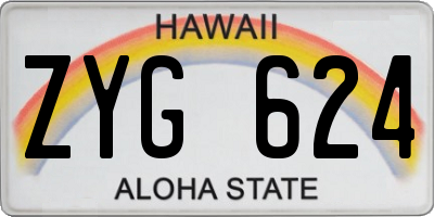 HI license plate ZYG624
