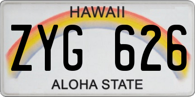 HI license plate ZYG626