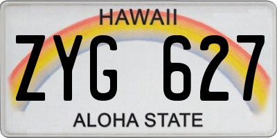 HI license plate ZYG627