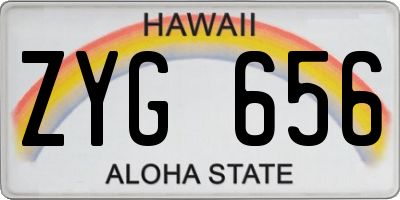 HI license plate ZYG656