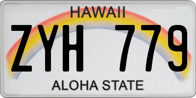 HI license plate ZYH779