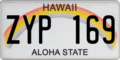 HI license plate ZYP169