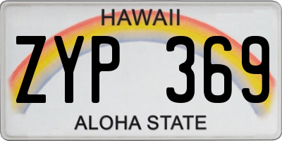 HI license plate ZYP369