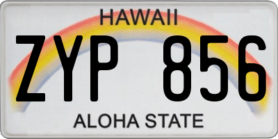 HI license plate ZYP856