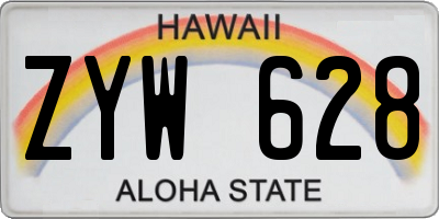 HI license plate ZYW628
