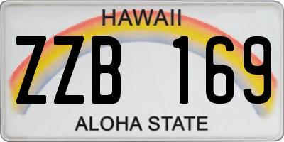 HI license plate ZZB169
