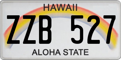 HI license plate ZZB527