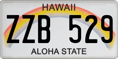 HI license plate ZZB529