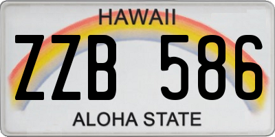 HI license plate ZZB586