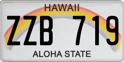HI license plate ZZB719