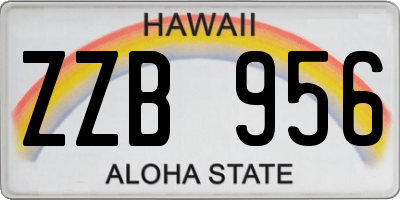 HI license plate ZZB956